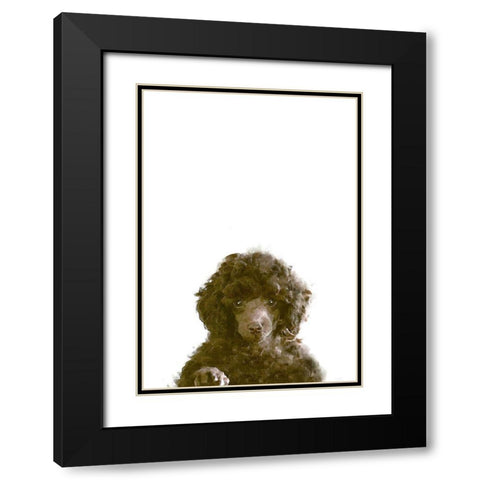 The Dog Black Modern Wood Framed Art Print with Double Matting by 1x Studio II