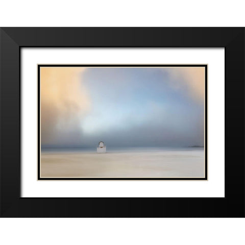 Silent Moments Black Modern Wood Framed Art Print with Double Matting by Hermann, Uschi