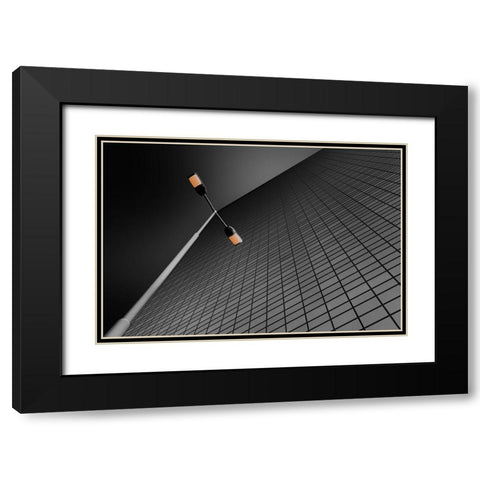 Stand Alone Black Modern Wood Framed Art Print with Double Matting by Endermann, Rolf
