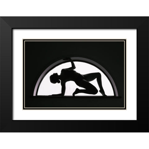 Window Black Modern Wood Framed Art Print with Double Matting by Wan, Anna