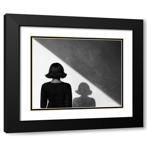 Untitled Black Modern Wood Framed Art Print with Double Matting by Skip, Anthony