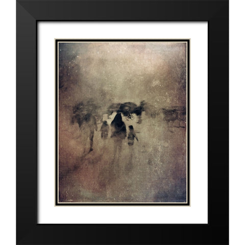 My Street Dreams Black Modern Wood Framed Art Print with Double Matting by Vural, Yalim