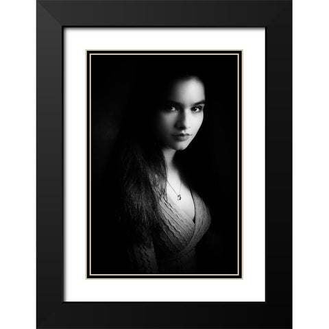 You Saw The Beauty Black Modern Wood Framed Art Print with Double Matting by Tuinenga, Jacob