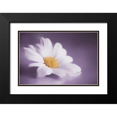 Soft Was The Light Black Modern Wood Framed Art Print with Double Matting by Kiral, Cicek