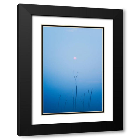 Melancholy Black Modern Wood Framed Art Print with Double Matting by Swapnil