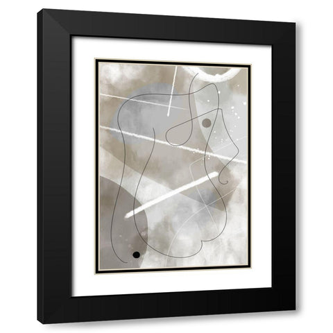 Decided Black Modern Wood Framed Art Print with Double Matting by 1x Studio II