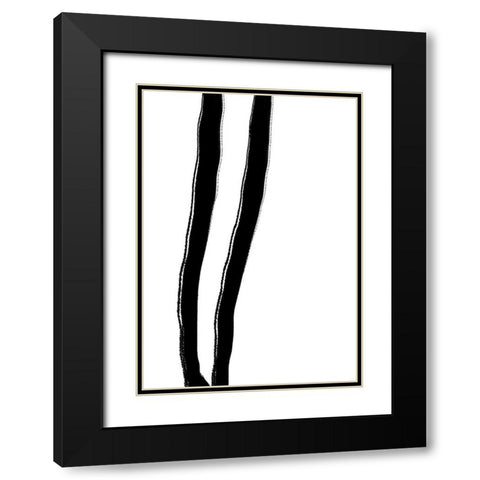 Pins Black Modern Wood Framed Art Print with Double Matting by 1x Studio II