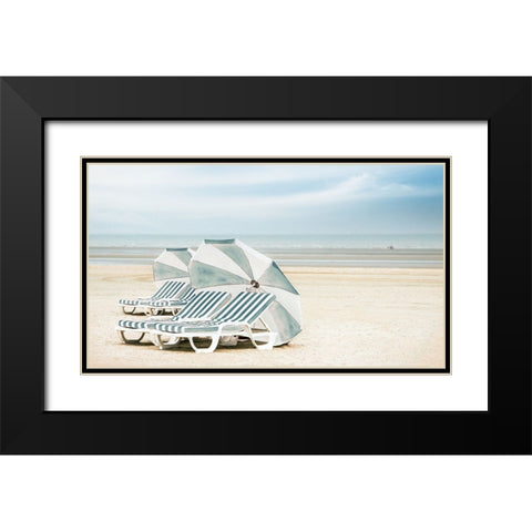 Family Outing Black Modern Wood Framed Art Print with Double Matting by Claes, Gilbert