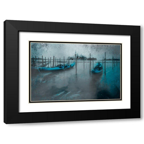 Venice Black Modern Wood Framed Art Print with Double Matting by Chiriaco, Carmine