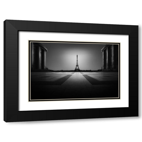 Rise I Black Modern Wood Framed Art Print with Double Matting by InTheMoment