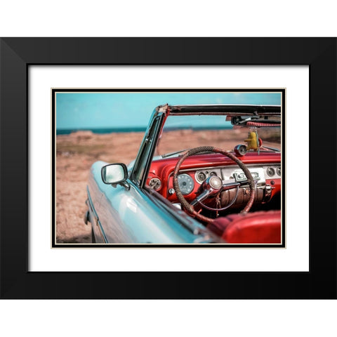 Old Havana 5 Black Modern Wood Framed Art Print with Double Matting by Yakovlev, Alexander