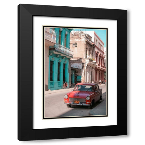Cuban Car 7 Black Modern Wood Framed Art Print with Double Matting by Yakovlev, Alexander