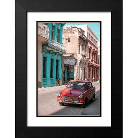 Cuban Car 7 Black Modern Wood Framed Art Print with Double Matting by Yakovlev, Alexander