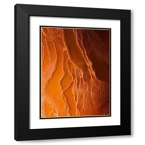 Badab-E Surt In Winter II Black Modern Wood Framed Art Print with Double Matting by Behzad, Majid