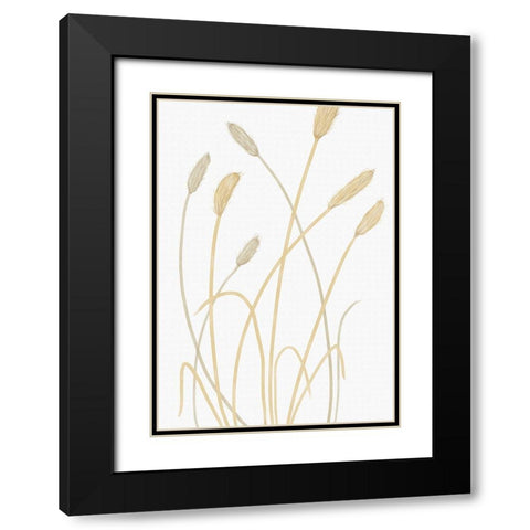 Bunny Grass 01 Black Modern Wood Framed Art Print with Double Matting by 1x Studio II