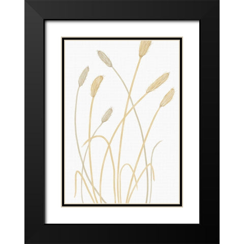 Bunny Grass 01 Black Modern Wood Framed Art Print with Double Matting by 1x Studio II