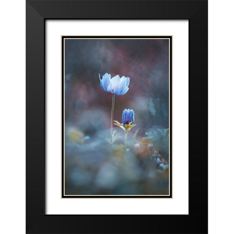 Growing Up Black Modern Wood Framed Art Print with Double Matting by BRAVIN, Fabien
