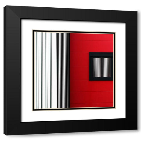 Vertical Black Modern Wood Framed Art Print with Double Matting by Hawerkamp, Hans-Wolfgang