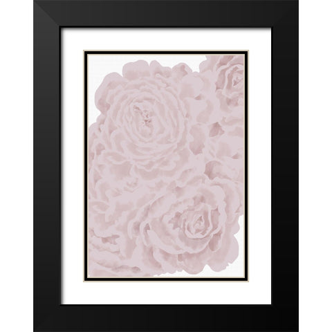 Bed of Roses Black Modern Wood Framed Art Print with Double Matting by 1x Studio II