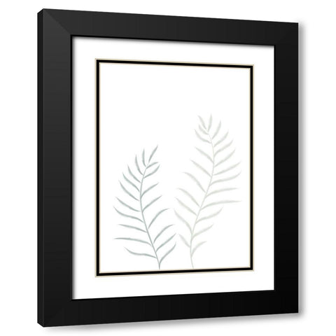 Pale Plants Black Modern Wood Framed Art Print with Double Matting by 1x Studio II