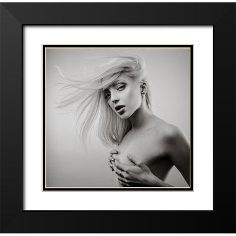 Sensusal Beauty [Michaela P] Black Modern Wood Framed Art Print with Double Matting by Krystynek MQEP, Martin