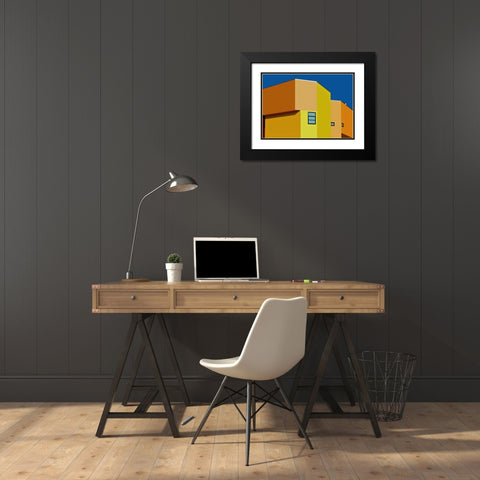 Urban Texture - Venice-Los Angeles-California Black Modern Wood Framed Art Print with Double Matting by Orbach, Arnon