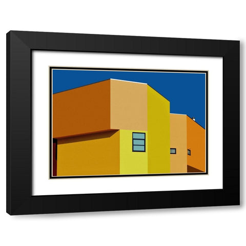 Urban Texture - Venice-Los Angeles-California Black Modern Wood Framed Art Print with Double Matting by Orbach, Arnon