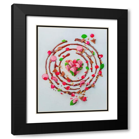 My Hungry Valentine (Sweet Version) Black Modern Wood Framed Art Print with Double Matting by Belenko, Dina