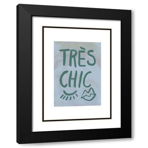 TrAus Chic Blue Frame Black Modern Wood Framed Art Print with Double Matting by 1x Studio