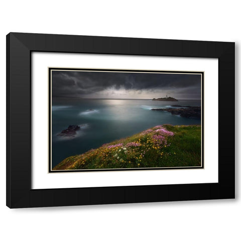 Godrevy Point... Black Modern Wood Framed Art Print with Double Matting by Browko, Krzysztof