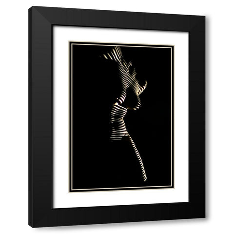 Untitled Black Modern Wood Framed Art Print with Double Matting by Dzyubin, Dmitry