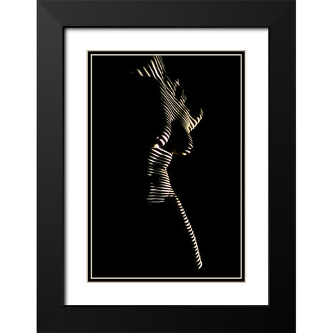 Untitled Black Modern Wood Framed Art Print with Double Matting by Dzyubin, Dmitry