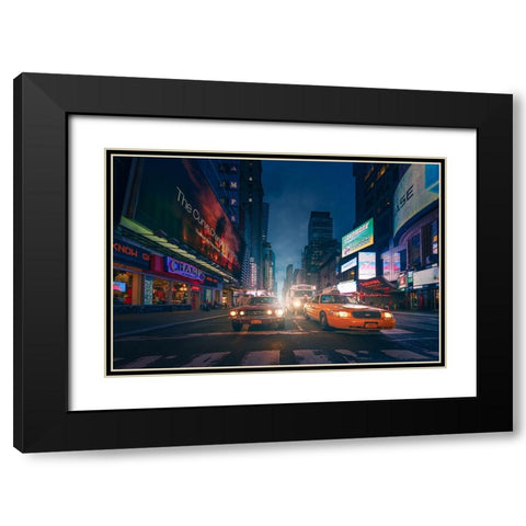 Untitled Black Modern Wood Framed Art Print with Double Matting by Martin Castan, David