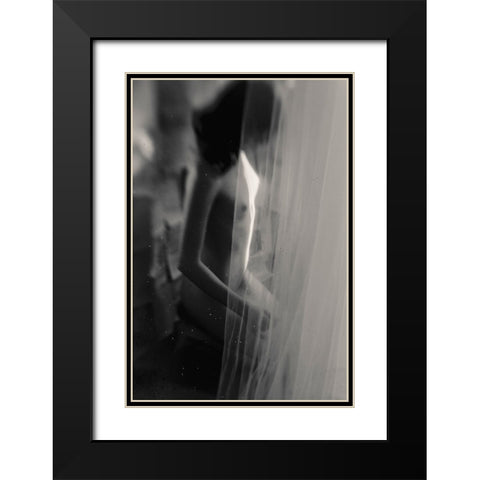Untitled Black Modern Wood Framed Art Print with Double Matting by Bousca, Bogdan
