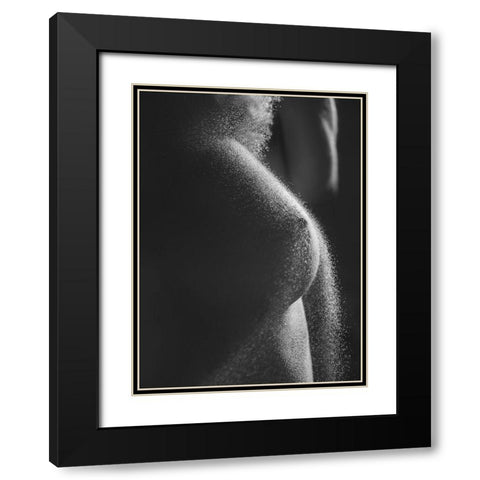 Sand On Me Black Modern Wood Framed Art Print with Double Matting by Lazzarotti, Paolo