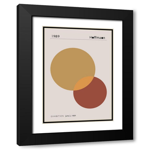 1989 Hoffman Black Modern Wood Framed Art Print with Double Matting by 1x Studio II