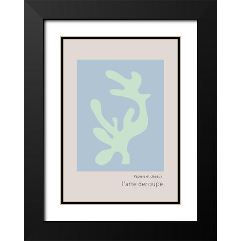 Larte Decoupac Black Modern Wood Framed Art Print with Double Matting by 1x Studio II