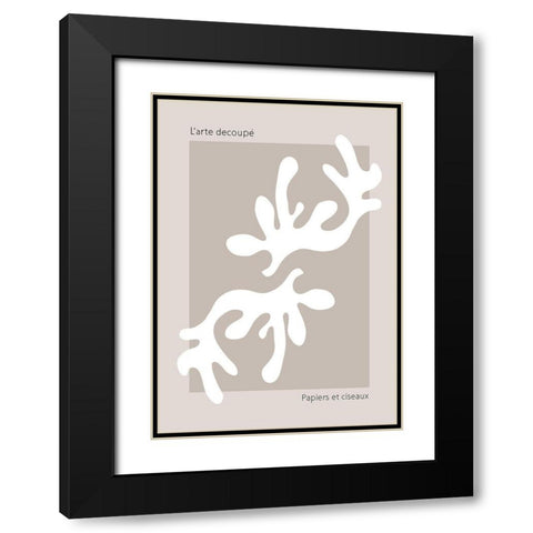 Summer Marron Black Modern Wood Framed Art Print with Double Matting by 1x Studio II