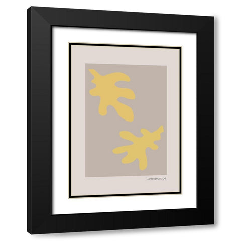 Summer Deux Black Modern Wood Framed Art Print with Double Matting by 1x Studio II