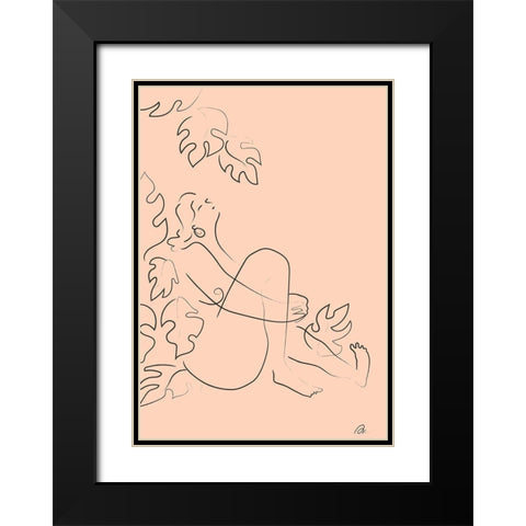 Embrace Nature Black Modern Wood Framed Art Print with Double Matting by 1x Studio II