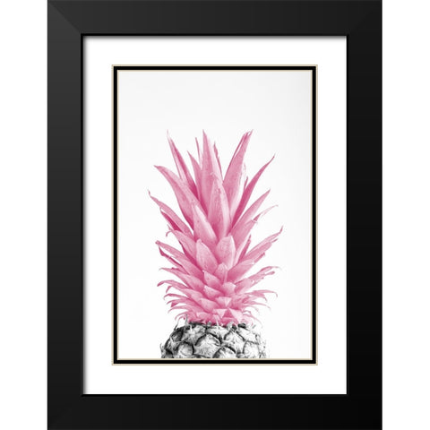 Pinapple Pink 03 Black Modern Wood Framed Art Print with Double Matting by 1x Studio III