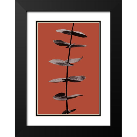 Eucalyptus Rust 03 Black Modern Wood Framed Art Print with Double Matting by 1x Studio III