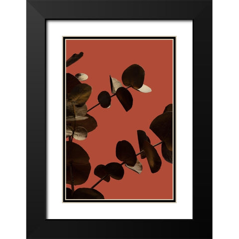 Eucalyptus Gold Rust 02 Black Modern Wood Framed Art Print with Double Matting by 1x Studio III