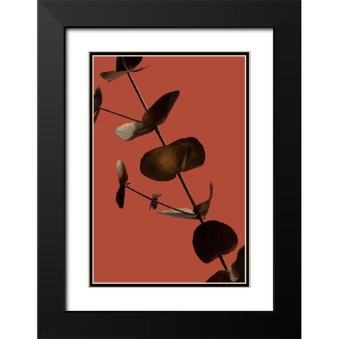 Eucalyptus Gold Rust 03 Black Modern Wood Framed Art Print with Double Matting by 1x Studio III