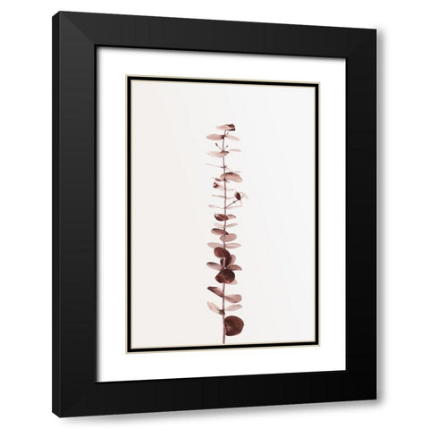 Eucalyptus Copper No 01 Black Modern Wood Framed Art Print with Double Matting by 1x Studio III