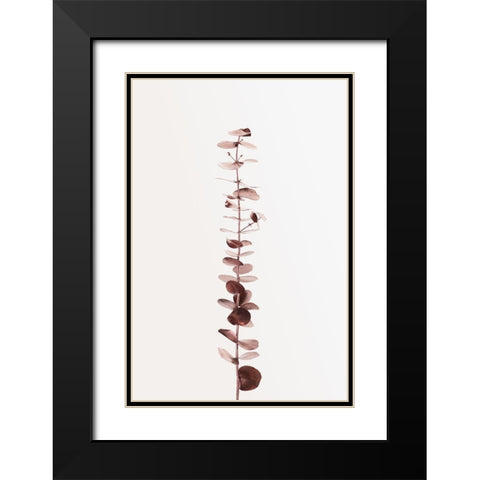 Eucalyptus Copper No 01 Black Modern Wood Framed Art Print with Double Matting by 1x Studio III