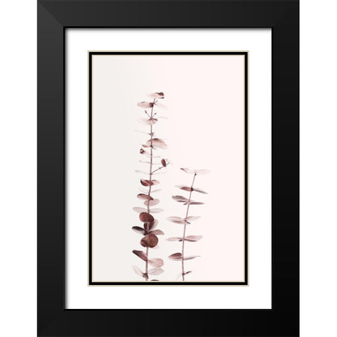 Eucalyptus Copper No 02 Black Modern Wood Framed Art Print with Double Matting by 1x Studio III