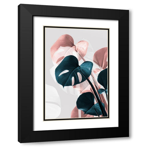 Monstera Creative 17 Black Modern Wood Framed Art Print with Double Matting by 1x Studio III