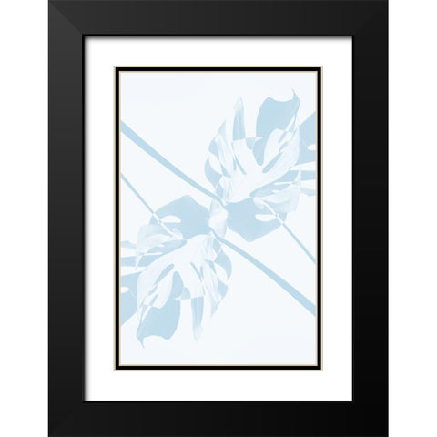 Monstera Kaleidoscope 06 Black Modern Wood Framed Art Print with Double Matting by 1x Studio III