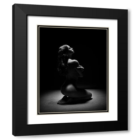 Under The Light Black Modern Wood Framed Art Print with Double Matting by Yang, James